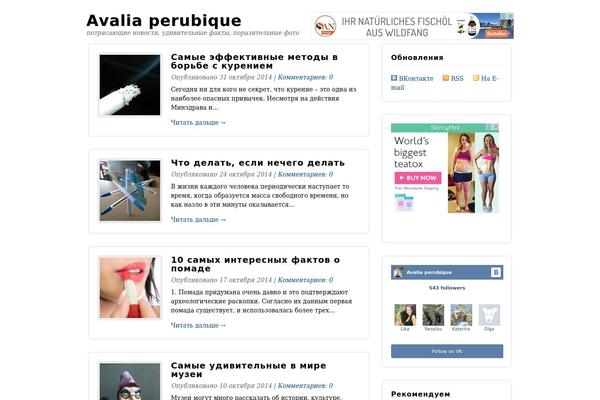 WordPress website example screenshot