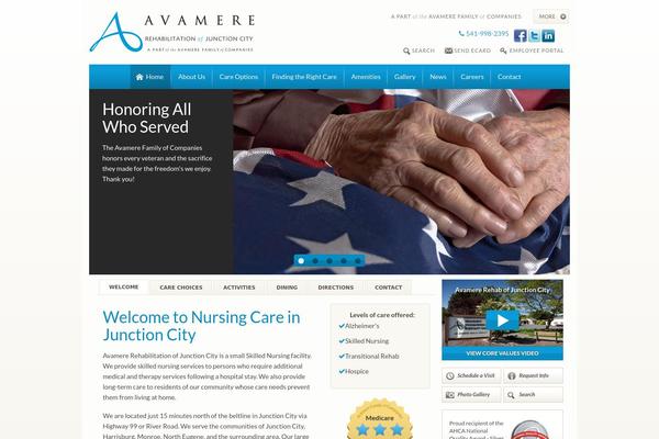 Community theme site design template sample