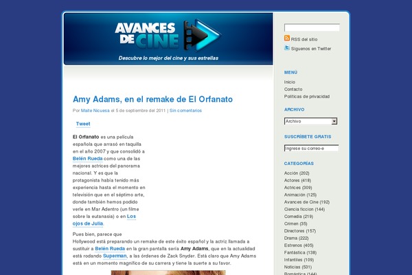 avancesdecine.com site used Influimos