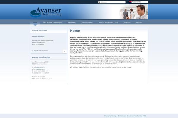 avanser.nl site used Makisig
