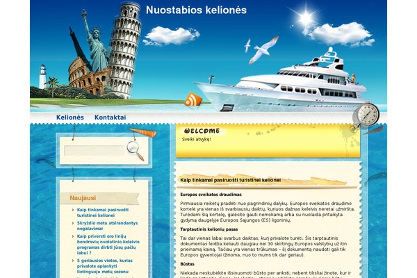 avanturas.lt site used Cruises