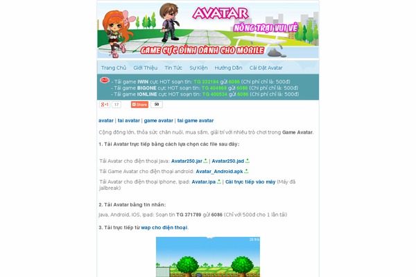 avatar.net.vn site used Avatar