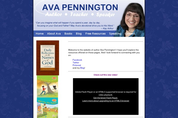 avawrites.com site used Avapennington