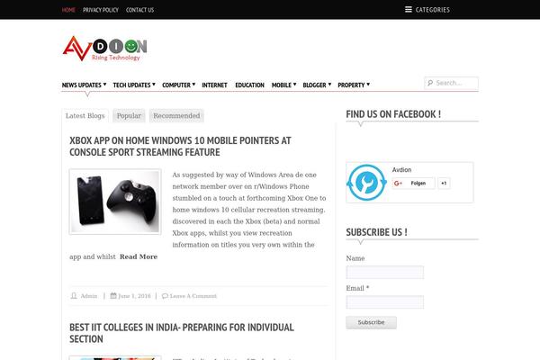 Twenty Fifteen theme site design template sample