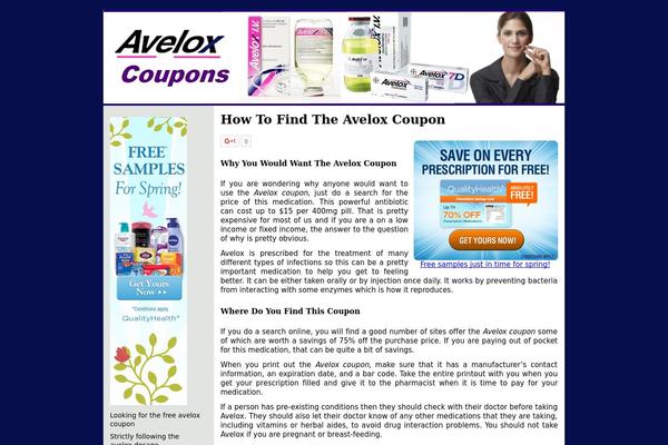 avelox-coupon.com site used Affilotheme