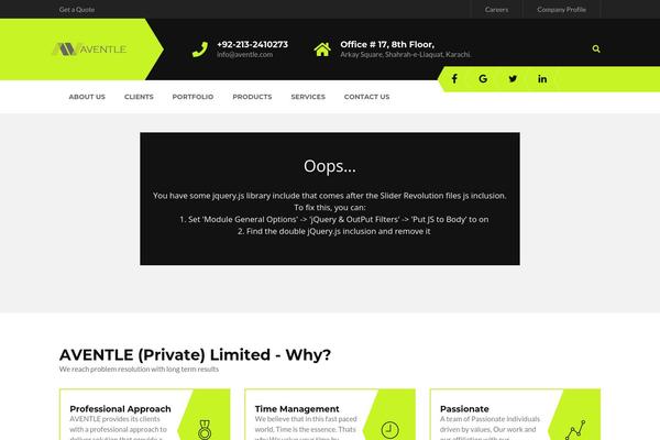 Site using Projects by WooThemes plugin