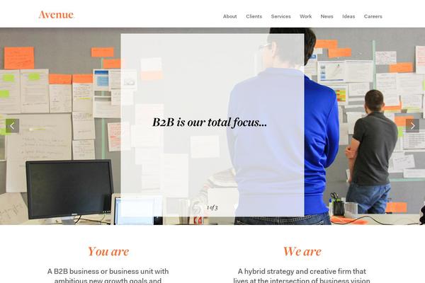 avenue theme site design template sample