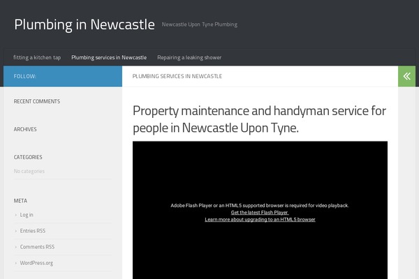Hueman theme site design template sample