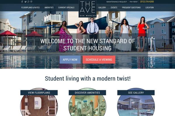 Ave theme site design template sample