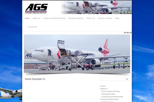 Ags theme site design template sample
