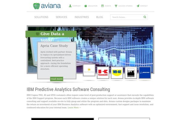 Aviana website example screenshot
