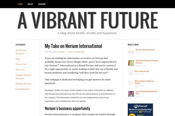 avibrantfuture.com site used Vibrant-life