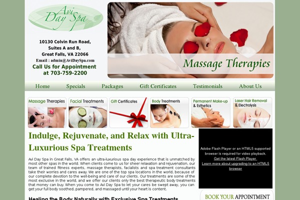 avidayspa.com site used Avidayspa