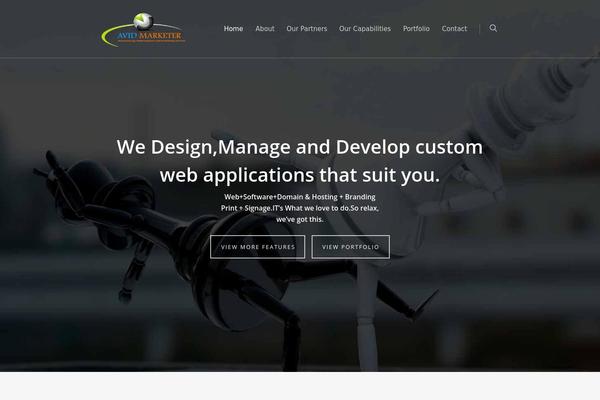 Zerif Lite theme site design template sample
