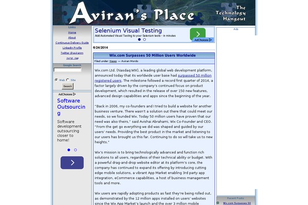 aviransplace.com site used Bluetheme