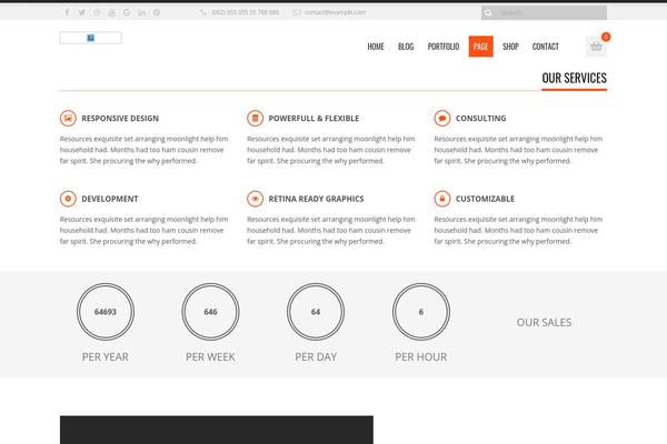 Revoke2 theme site design template sample