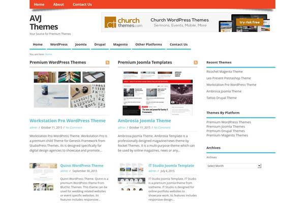 WordPress website example screenshot