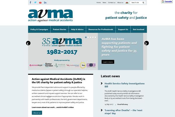 avma.org.uk site used Avma