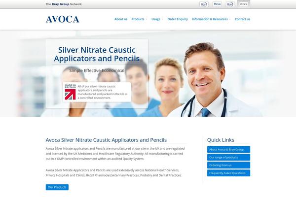 Avoca theme site design template sample