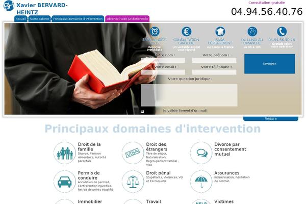 avocat-bervard.com site used Homepage