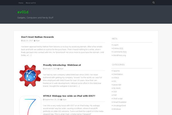 CleanPress theme site design template sample
