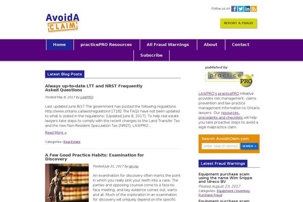 avoidaclaim.com site used Avoidaclaim