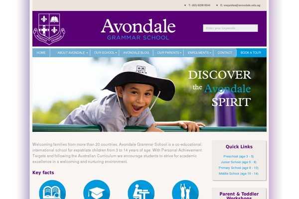 avondale.edu.sg site used Avondale