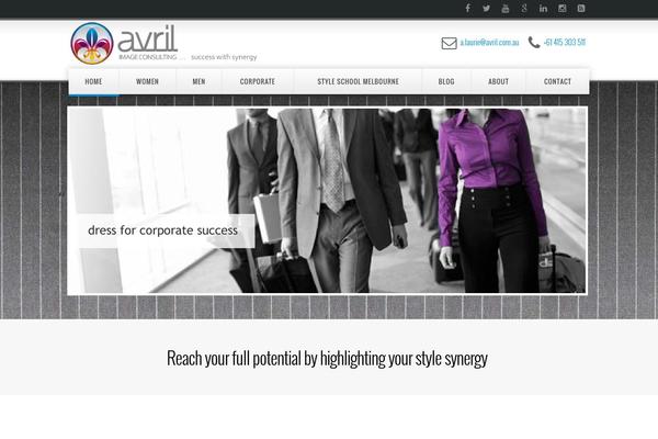 Avril theme site design template sample