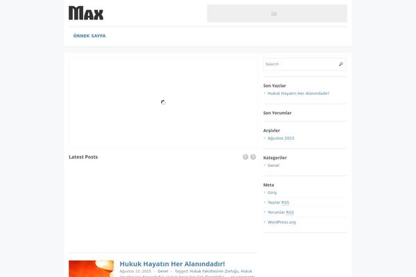 Max Magazine theme site design template sample