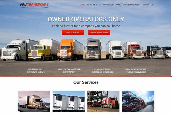 aw-transport.com site used Awtransport