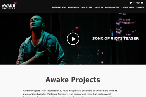 Awake theme site design template sample