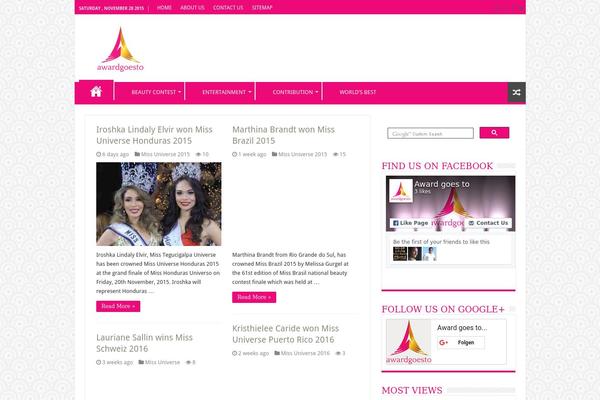 Sahifa theme site design template sample