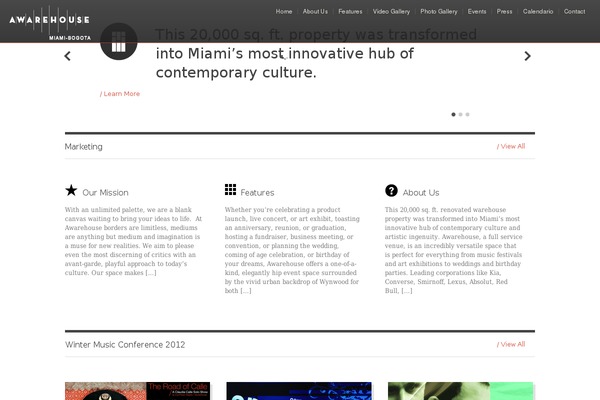awarehousemiami.com site used Project9v2
