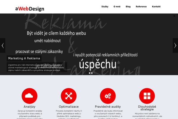 awebdesign.cz site used Biznez Lite