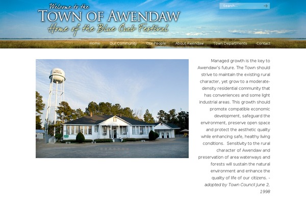 Site using Awesome Weather Widget plugin