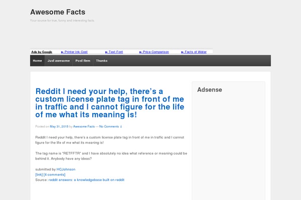WordPress website example screenshot