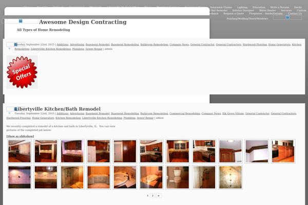 awesomedesigncontracting.com site used Appointment-pro