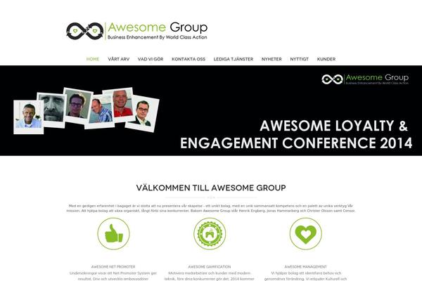 awesomegroup.se site used Awesomegroup