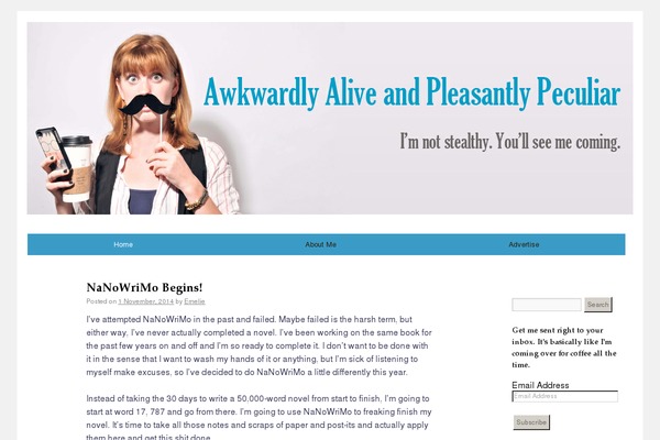 awkwardlyaliveandpleasantlypeculiar.com site used My-lubith-theme-2-4