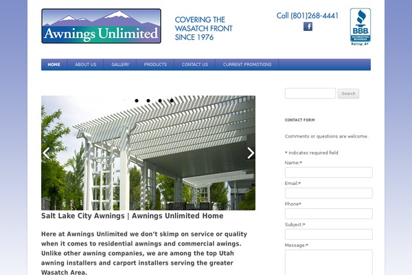 Twenty Twelve theme site design template sample