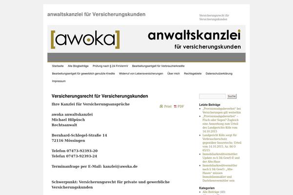 awoka.de site used Twentytenchild