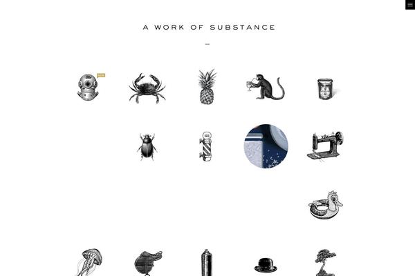 aworkofsubstance.com site used Substance