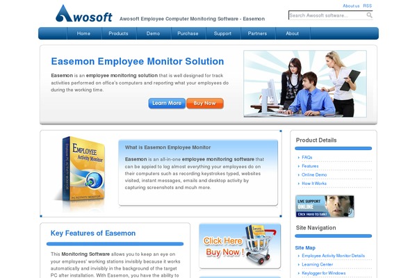 awosoft.com site used Awosoft-monitoring-spy