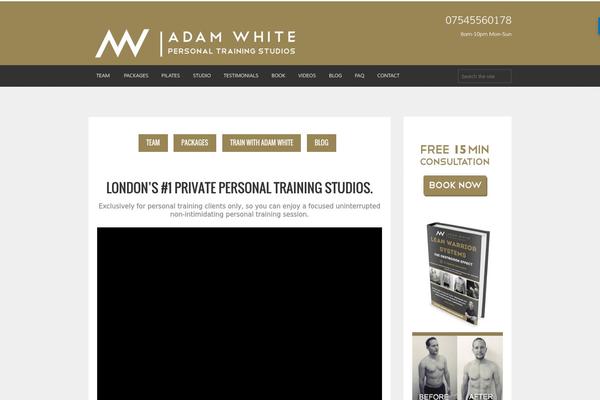 Fitness-wp theme site design template sample