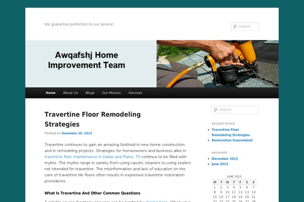 WordPress website example screenshot