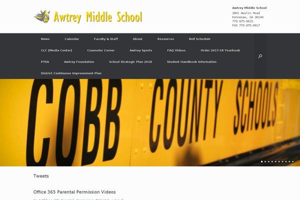 Vantage theme site design template sample