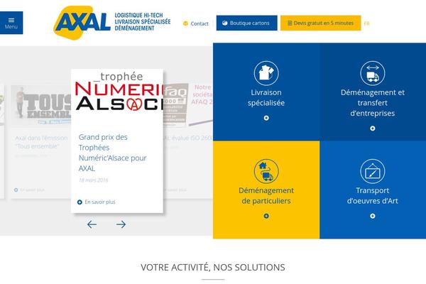 axal.fr site used Axal