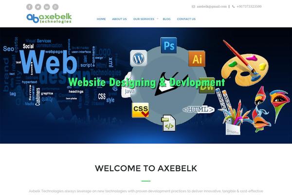 axebelk.com site used Avada Child Theme