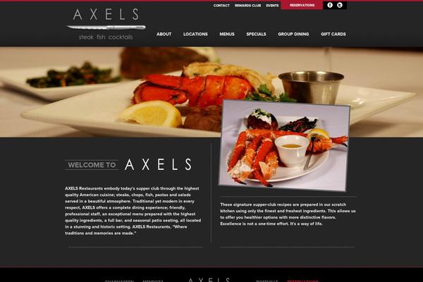 axelsrestaurants.com site used Axels