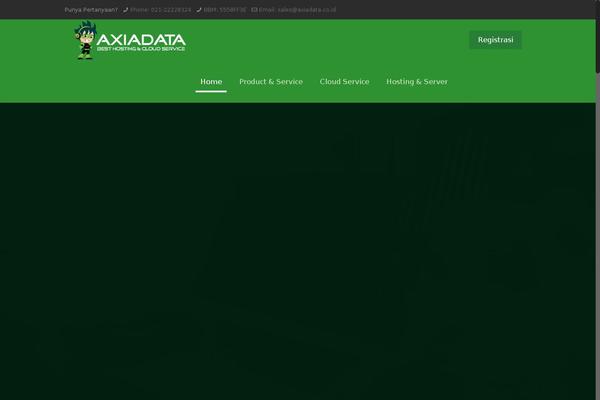 axiadata.com site used Axiatheme